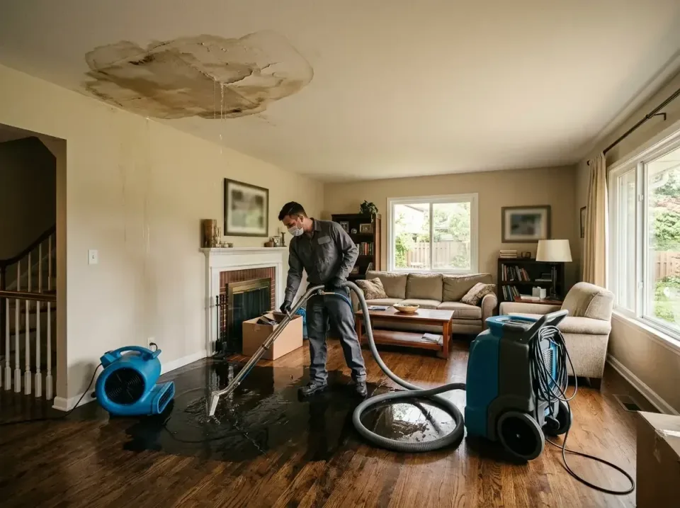 attic-pipe-burst-ceiling-drip-008 — frequently asked questions, Water Damage Restoration & Carpet Care in Robinwood, MD